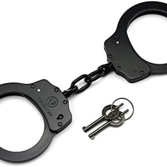 Other - Double Lock Steel Police Edition Professional Grade Handcuffs Black